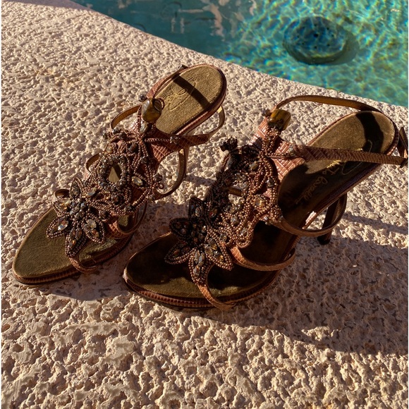 Authentic Roberto Cavalli heels with rhinestones - Picture 9 of 10